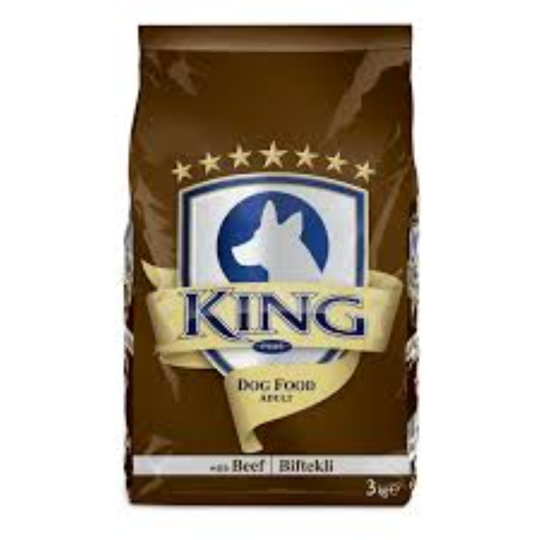 KING PLUS ADULT DOG FOOD BEEF 3KG